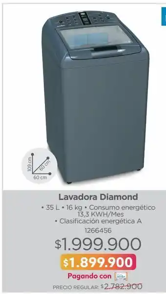 Easy Lavadora mabe 16kg/35lb diamond oferta