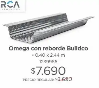 Easy Omega con reborde buildco 0.40 x 2.44m oferta
