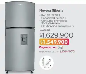 Easy Nevera haceb 243l siberia 240 se mi tir2 oferta