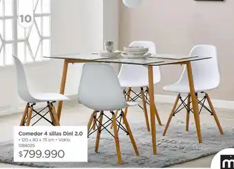 Easy Comedor 4 sillas dini oferta