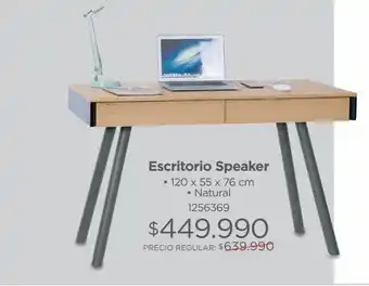 Easy Escritorio speaker 120x55x76 natural oferta