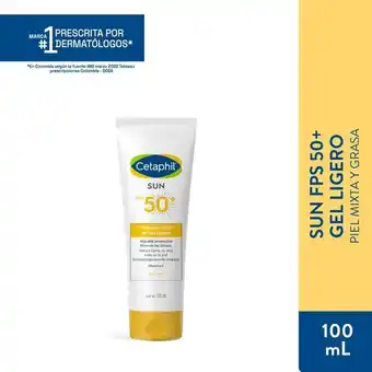 Locatel Protector solar cetaphil en gel ligero sun fps 50+ x 100ml oferta