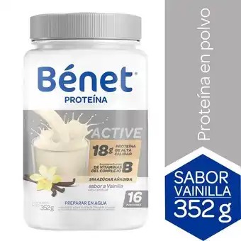 Locatel Proteina benet polvo vainilla sin azucar x 352g oferta