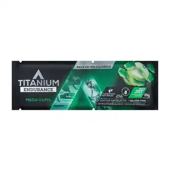 Gomitas deportivas titanium mega gums manzana x 35g