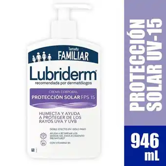 Crema corporal lubriderm fps15 x 946ml