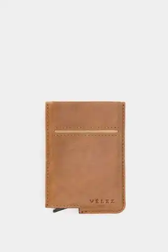 Vélez Porta documentos de cuero miniwallet cafe oferta