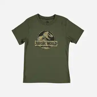 MIC Camiseta de niño,manga corta verde militar de jurassic world oferta