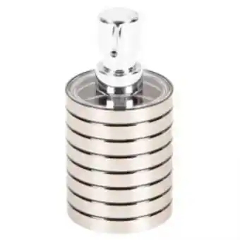 Dispensador de jabón plateado
