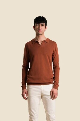 Vélez Polo manga larga pyxis tejida para hombre oferta