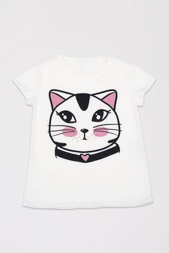 Pacífika Camiseta manga corta marfil oferta