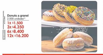 Metro Donuts a granel oferta