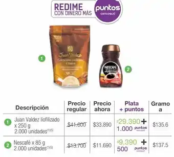 Jumbo Café juan valdez x 250g oferta