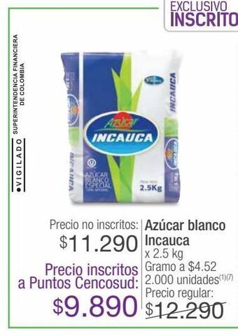 Jumbo Azúcar incauca x 2.5kg oferta