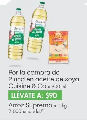 Jumbo Aceite de soya cuisine & co x 900ml x 900ml oferta