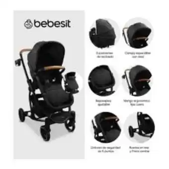Falabella Coche para bebe 2 en 1 tipo moises marca bebesit prima oferta