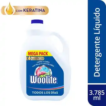 Superdroguería Olímpica Detergente liquido woolite todos los dias 3,785ml oferta