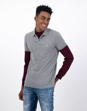 American Eagle Camiseta polo ae slim flex oferta