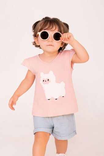 Pacífika Camiseta manga corta rosado oferta