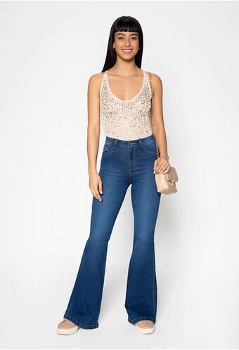 ELA Jean bota campana tiro alto basico. oferta