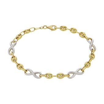 Kevin's Joyeros Pulsera en oro amarillo de 18 kilates con visos, 19 cm. de largo, 5 mm. de ancho oferta