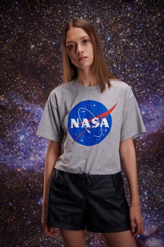 Koaj Camiseta manga corta, estampada de nasa, oferta