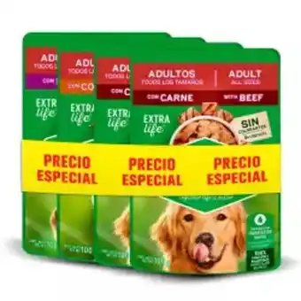 Home Sentry Alimento humedo dog chow adultos 100 gr 4 un surtido 12531069 oferta