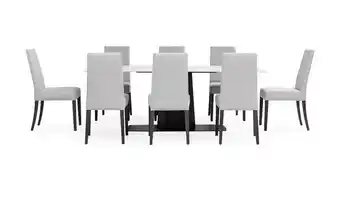 Aristas Mesa comedor napoles cerámica + 8 sillas matiz oferta