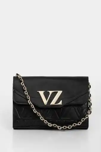 Vélez Mini bolso manos libres lili de cuero grabado negro oferta