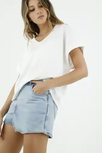 Tennis Camiseta amplia crudo para mujer oferta