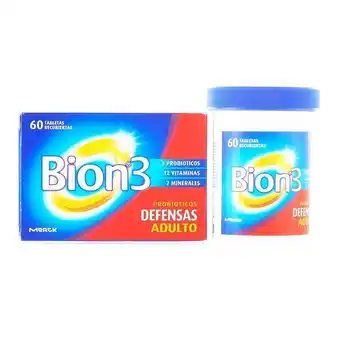 Superdroguería Olímpica Bion3 probióticos defensa adultos x60 tabletas oferta