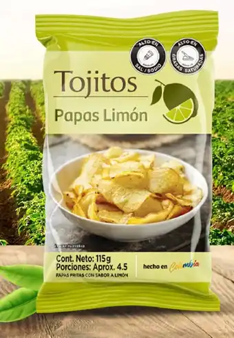 Ara Papas Lisas Tojitos Limón x 115g oferta