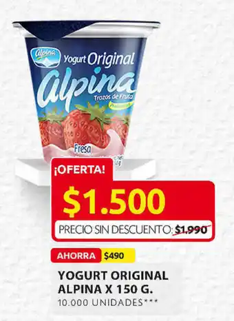 Ara Yogurt Original Alpina x 150g oferta