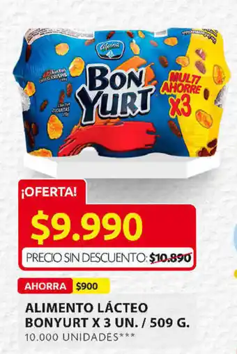Ara Alimento Lácteo Bon Yurt x 3un / 509g oferta