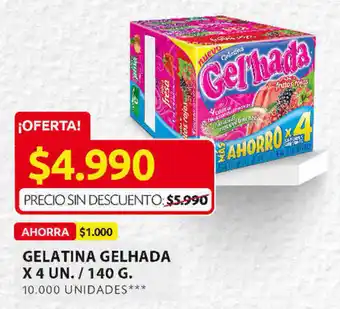 Ara Gelatina Gel'hada x 4un / 140g oferta