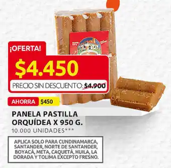 Ara Panela Pastilla Orquídea x 950g oferta
