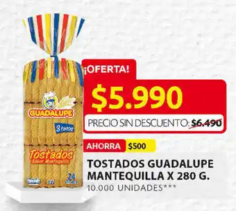 Ara tostados Guadalupe Mantequilla x 280g oferta