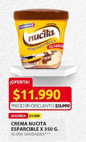 Ara Crema Nucita Esparcible x 350g oferta