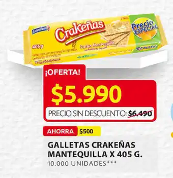 Ara Galletas Crakeñas Mantequilla x 405g oferta