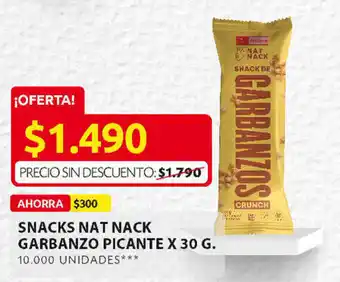 Snacks Nat Nack Garbanzo Picante x 30g