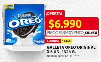 Ara Galleta Oreo Original x 6un / 324g oferta