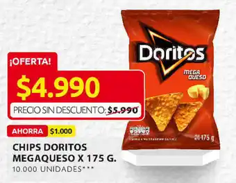 Ara Chips Doritos Mega Queso x 175g oferta