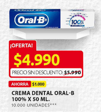 Ara Crema Dental Oral-B 100% x 50ml oferta