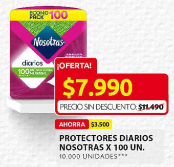 Ara Protectores Diarios Nosotras x 100 un oferta
