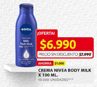 Ara Crema Nivea Body Milk x 100ml oferta