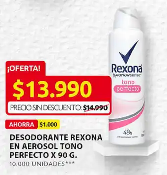Ara Desodorante Rexona en Aerosol Tono Perfecto x 90g oferta