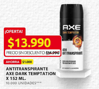 Ara Antitranspirante Axe Dark Temptation x 152ml oferta