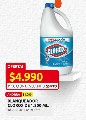 Ara Blanqueador Clorox de 1.800ml oferta
