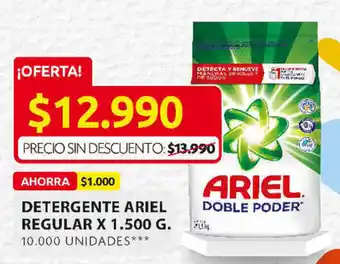Ara Detergente Ariel Regular x 1.500g oferta