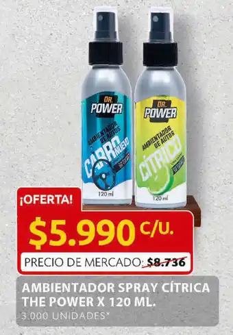 Ara Ambientador Spray Cítrica The Power x 120ml oferta