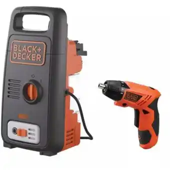 Linio Hidrolavadora black+decker 1450psi + atornillador 4.8v +accesorios b+d oferta